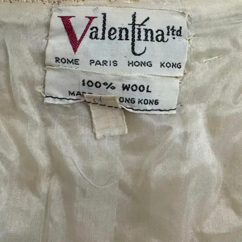 Vintage Valentina 60's Sequined & Beaded Wool Vest Size S Multiple