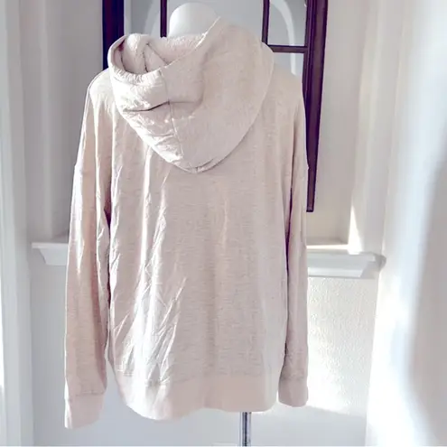 Knox Rose  Santa Baby Hoodie Sweatshirt Cream Gold Plus Size XXL Retail $68