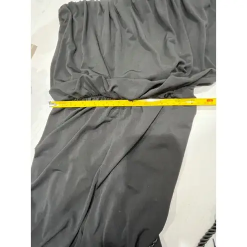 Ariella Black Jumpsuit Wide Leg Strapless Drawstring Waist Size M