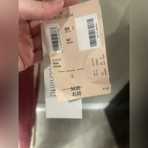 Nina Piccaino Nordstrom Womenโs Size 12 Dress NWT Burgundy Embroidered Maxi $45 Red