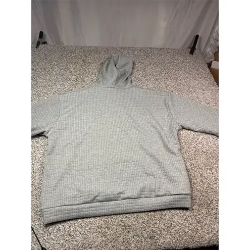 Yardsong Women's Gray Waffle Hoodie 5XL Dog Paw Heart Print Size 5X