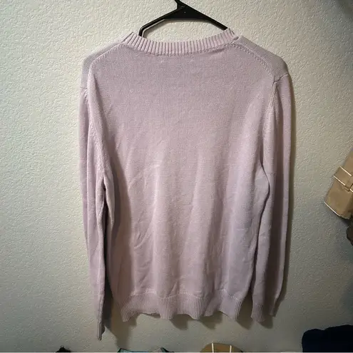 Bloomingdale’s The Men’s Store Lavender Cotton Sweater MEDIUM Purple