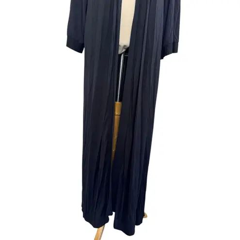 SAVAGE X Fenty Black Lace Cut Out Silky Robe Bedroom Boudoir Sexy Size M/L