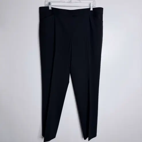 Lafayette 148 Irving Dress Pants Black Size 14 Stretch Wool Workwear Career