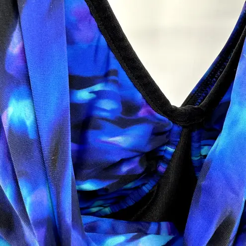 MiracleSuit Cloud Leopard Esmerelda One Piece Swimsuit Surplice Summer Blue 10 - Image 3