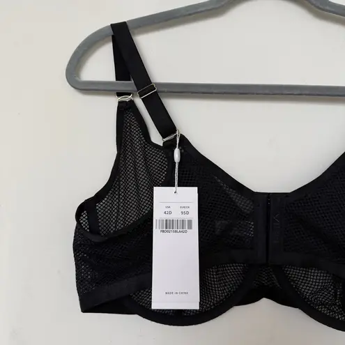 HSIA Enchante Punk Chic Strappy Unlined Balconette Bra Black Size undefined