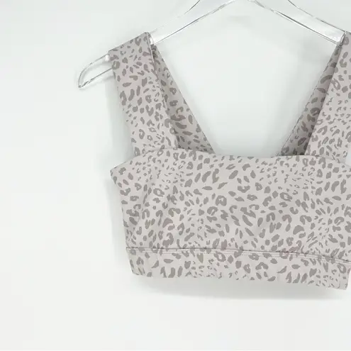 All Fenix Animal Print Bandeau Sports Bra M Grey Gray Size M