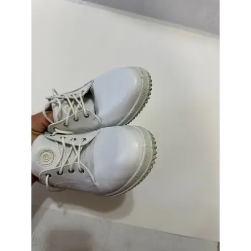 Ecco Soft Women's Leather Lace Up Walking Shoes Beige Size 41