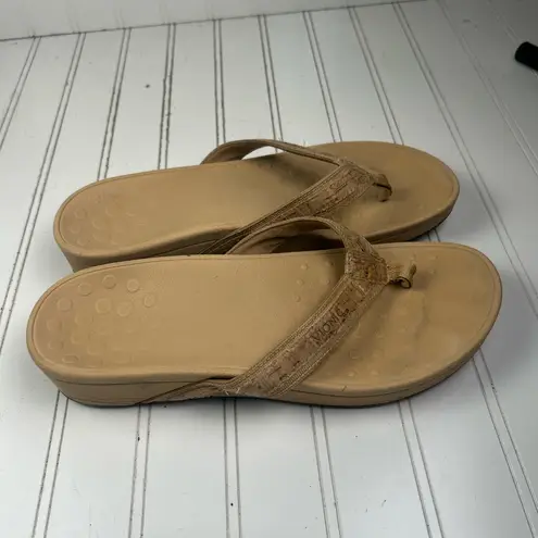 Vionic High Tide Platform Sandal Cork Womenโs Size 10