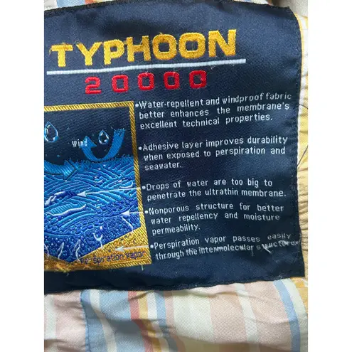 Paul & Shark Typhoon 20000 Jacket Water Repellent Windproof Yellow M Size M