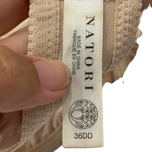 Natori Feathers Underwire ConCream Bra Embroidery Unlined Size 36 DD 36DD 36E