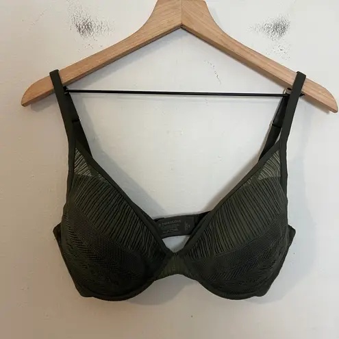 Thirdlove - Everyday Lace Plunge Bra 34E Green Comfort Soft