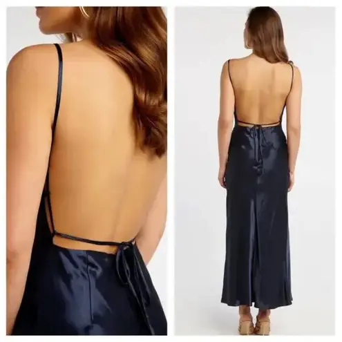 Bardot Estelle Satin Maxi Dress Size 10/L Sleeveless Formal Party Bridal Classic