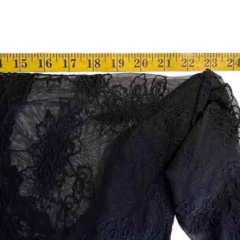 Woven Heart Womens Whimsigoth Black Lace Kimono Cardigan Size L Witchy Boho