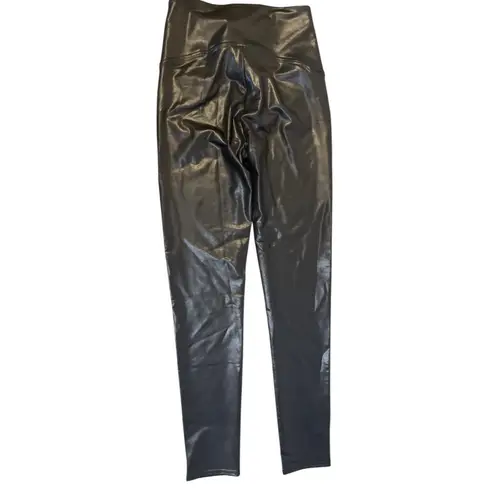 Jane Bleaker Faux Leather Pants Women's NWOT Size L Black Stretchy Goth Punk Size L