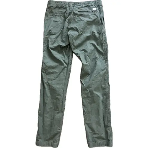 Vuori Womens Ripstop Pant Army Green Small Organic Cotton Modern Slimmer Fit