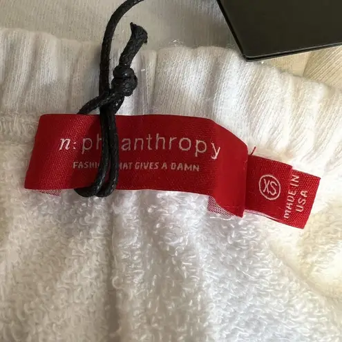 n:philanthropy White Drawstring Waist Shorts XS New