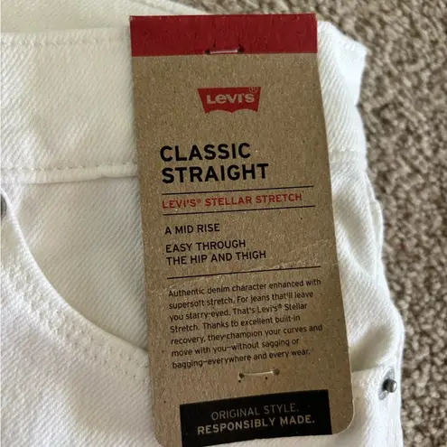 Levi's Classic Straight Levi jeans women size 2 white