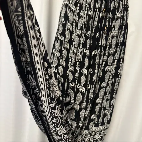 Ananda's Collection Indian Maxi Skirt Women Gypsy Hippie Retro Ethnic Size Small Black