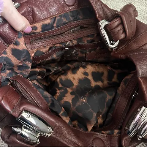 B Makowsky B. Makowsky Brown Leather Shoulder Bag