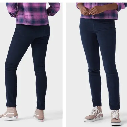 Stio Women's Rivet Cord Navy Blue Organic Cotton 5 Pocket Corduroy Pants Size 4