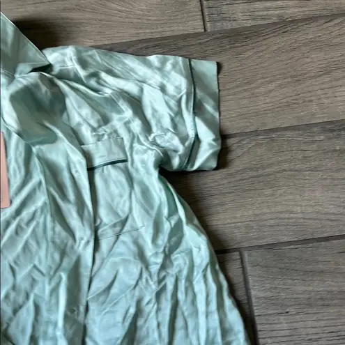 Eberjay Eberjey Blue Button Down Shirt Relaxed Lightweight