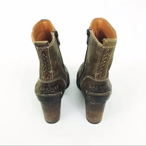 Sperry  Dasher Grace Heeled Boots in Brown | Size 5.5