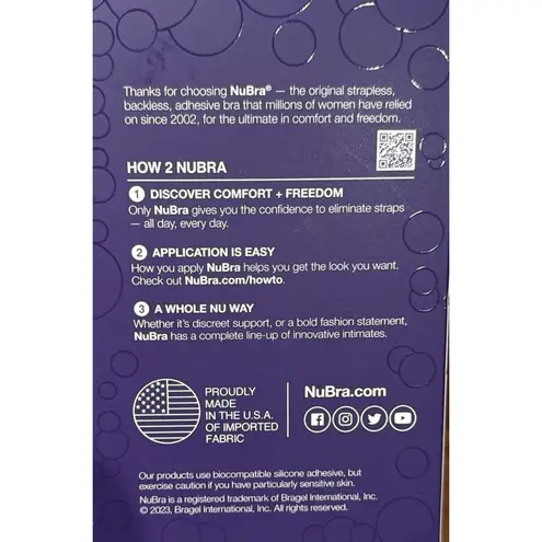 NuBra Women's Basic Feather