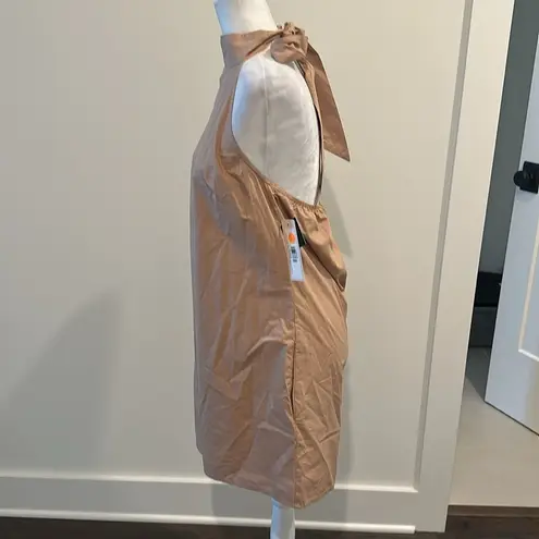 RD Style NWT Mel Poplin Mock Neck Halter Dress Sz M