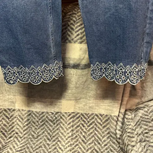 1946 Denim Curvy Cropped Jeans 18W (40" Waist) Blue