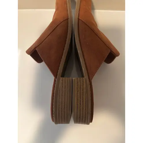 BC Born in California Mules Women's Size 7 Cognac Brown Slip On Shoes