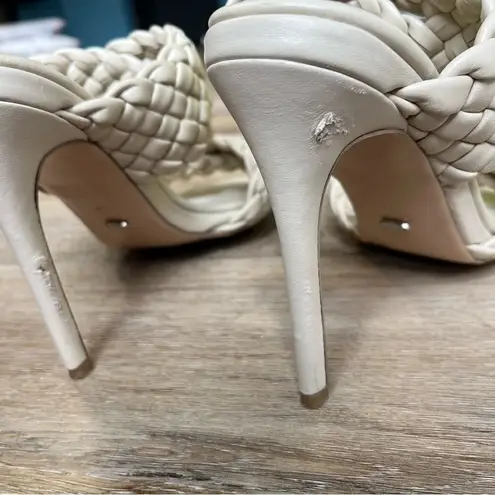 Revolve Tony Bianca Kimberley Braided Sandal Heel in Stone