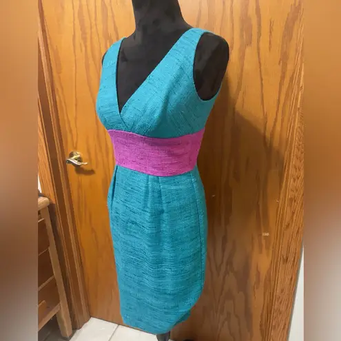 Trina Turk  Concetta tweed silk sleeveless dress women size 4