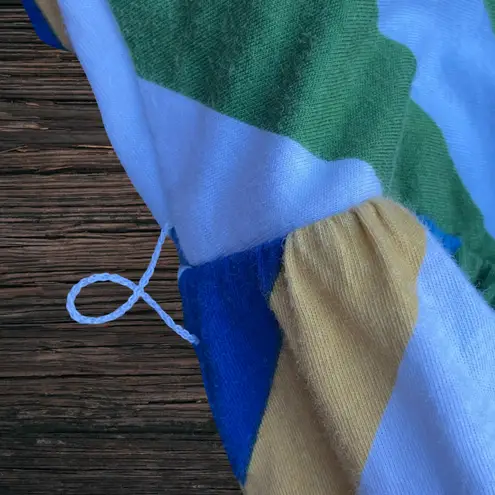 Diagonal striped babydoll dress Mossimo Y2K 2000s sundress indie Green Size M