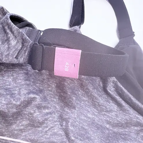 Cacique Unlined Lounge Bra Wirefree Comfort Womens Plus Size 42B Gray Marl NEW