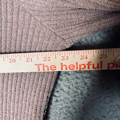 Jason Wu Ribbed Knit Collared Button Front Long Sleeve Women's L Dusty Rose