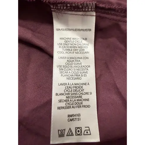 Calvin Klein Jeans Plum Puff Sleeve Button Down Shirt L NWT Size L