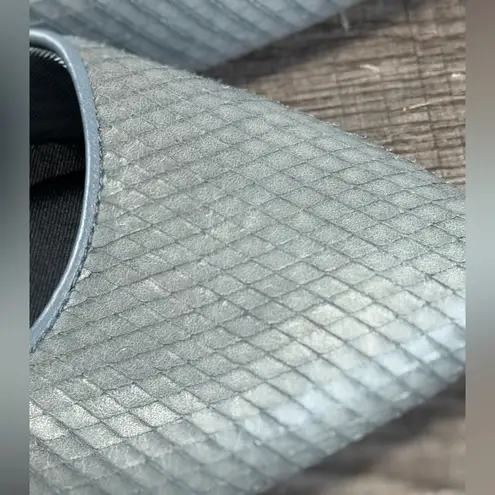 Rockport Women's Sz 9 Gray Total Motion Adelyn Leather Ballet Flat Silver