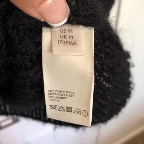 Free People Black  Moonbeam Alpaca Blend Oversized Sweater Size M - Image 6