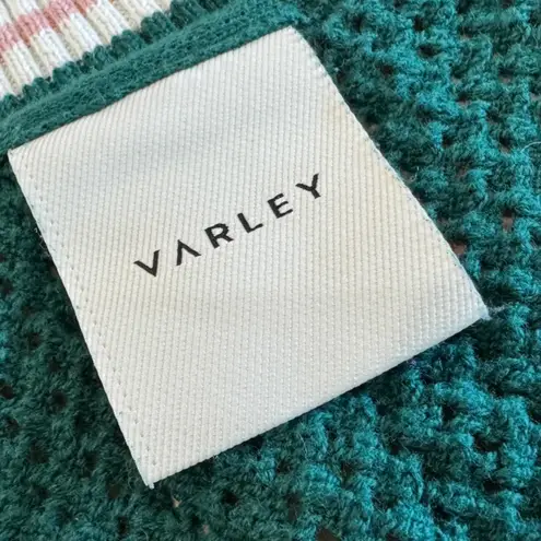 Varley Hadley V-Neck Knit Sweater forest green size large