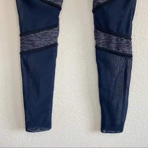 Mondetta Navy Blue Mesh Leggings