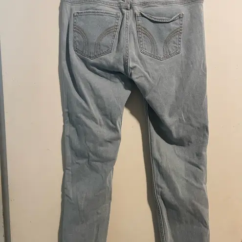 Hollister  Blue‎ Boyfriend Jeans Distressed Relaxed Fit