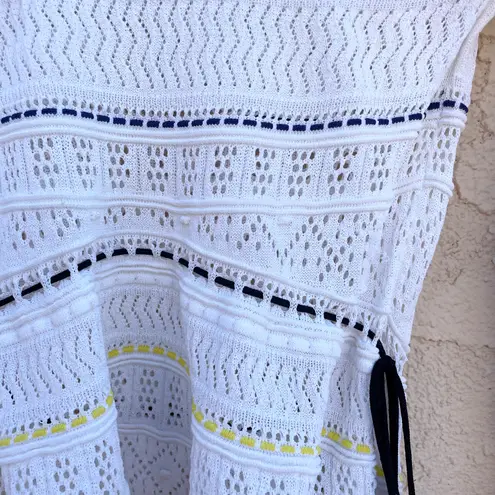 Torn By Ronny Kobo Ronny Kobo Henya open knit bell sleeve boho top size S small