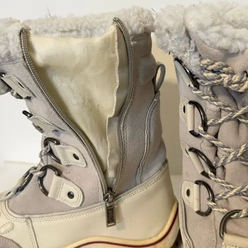 Pajar Canada Women’s White Winter Boots Size 8–8.5 – Polar Lined, Side Zipper
