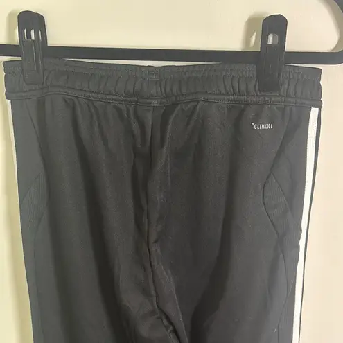 Adidas  Black Sweatpants with Signature Stripes