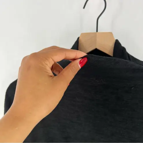 Nic+Zoe Soft Knit Gathered Twisted Waist Dolman 3/4 Sleeve Mock Neck Dress