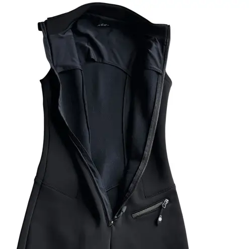 Jetset Domina Sleeveless Ski Overall Jumpsuit Black Size 2 XS Italy NWOT