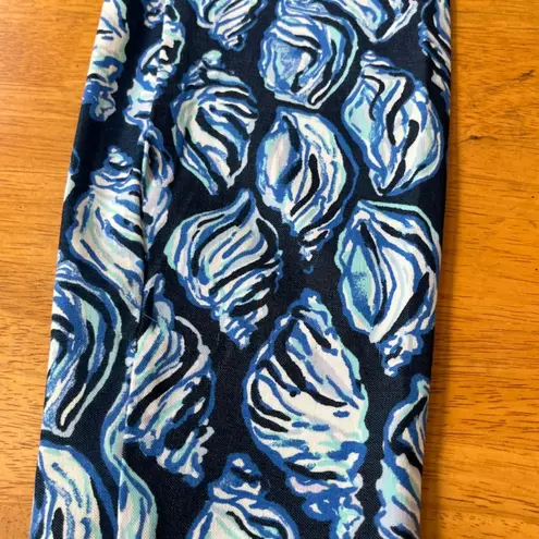 Lilly Pulitzer  Keliani Stretch Pants Deep Indigo Shells Sea Print, Size XS