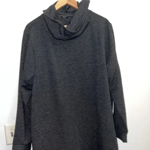 NWOT 1X 3X Studio 1886 Grey Cowel Neck Sweater Dress with pockets