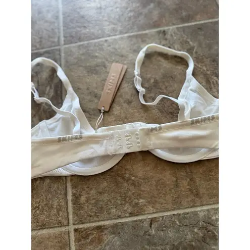 SKIMS Cotton Logo Underwire Demi Bra Marble Size 36A